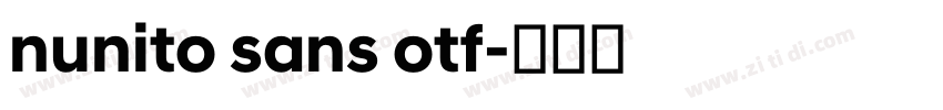 nunito sans otf字体转换 nunito sans otf字体转换